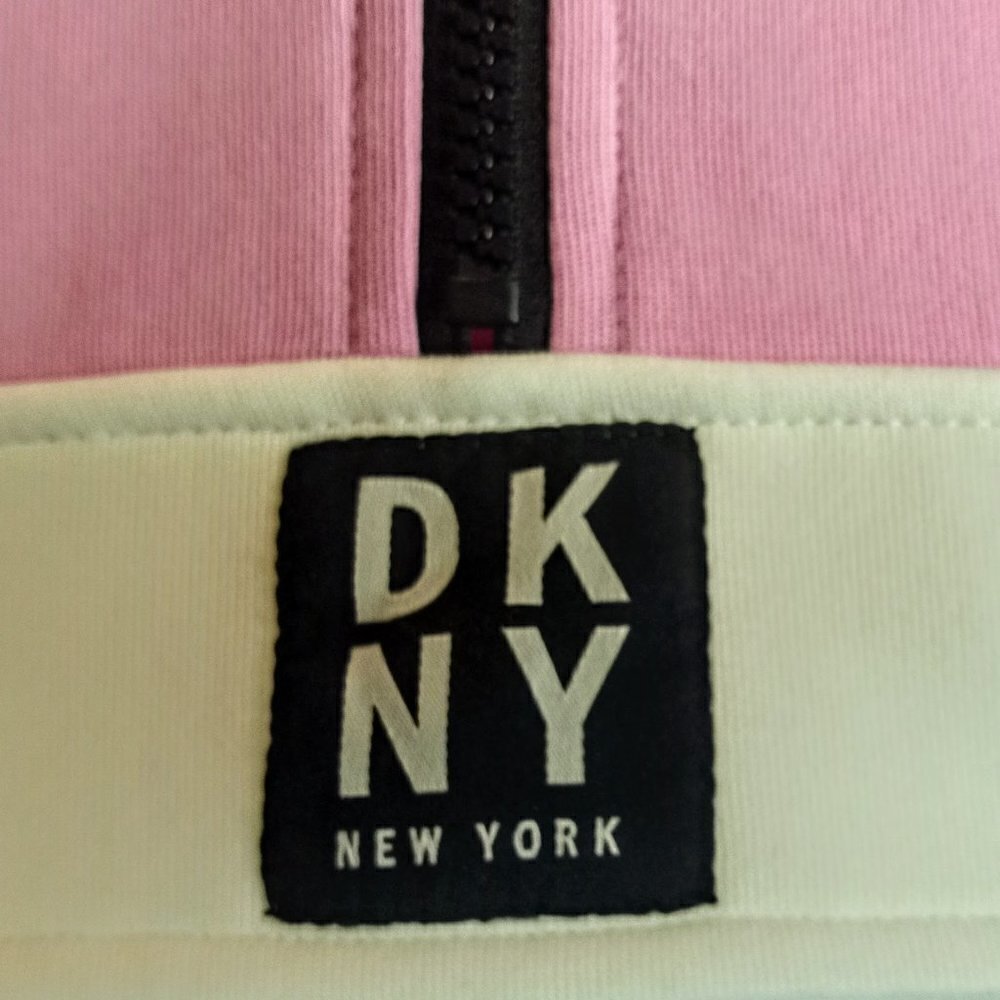 DKNY Sport Color Block 1/2 Zip Pullover Sweater - Picture 5 of 8